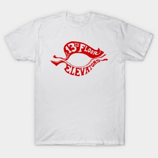 The 13th Floor Elevators - Psychedelic Rock - Red Logo Only T-Shirt
